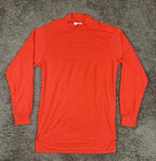 US Navy Flight Deck Jersey Orange Flame Resistant Mock Neck Shirt M Military FR