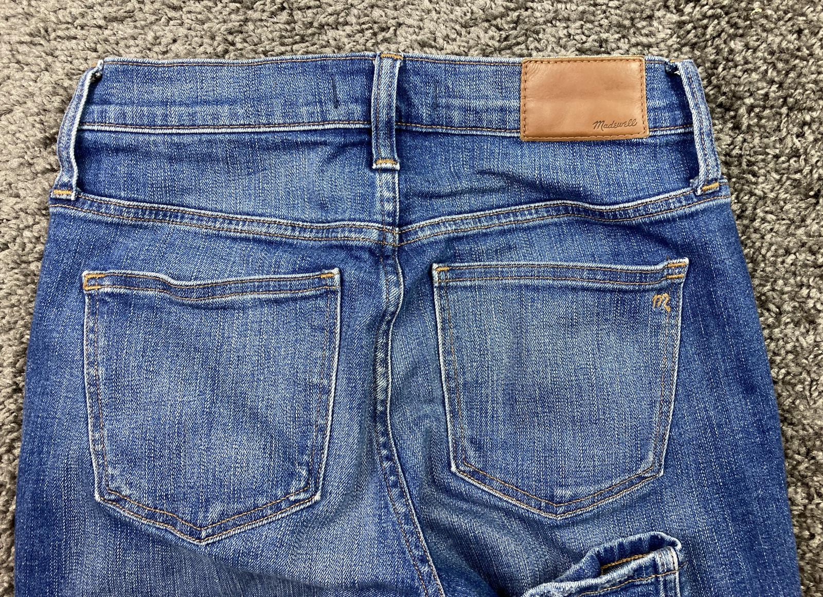 Madewell Slim Straight Jeans Women’s Size 26 Button Fly Medium Wash