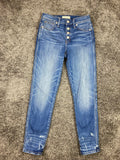 Madewell Slim Straight Jeans Women’s Size 26 Button Fly Medium Wash
