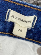 Madewell Slim Straight Jeans Women’s Size 26 Button Fly Medium Wash