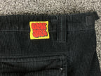 Empyre Relax Black Corduroy Cargo Pants Men's Loose Fit Baggy Skater Size 38x30