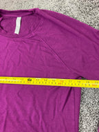 Athleta Mindset Sweatshirt Women's Purple Nirvana Knit Tulip Hem Pullover Sz S