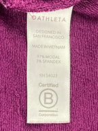 Athleta Mindset Sweatshirt Women's Purple Nirvana Knit Tulip Hem Pullover Sz S