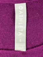 Athleta Mindset Sweatshirt Women's Purple Nirvana Knit Tulip Hem Pullover Sz S