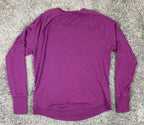 Athleta Mindset Sweatshirt Women's Purple Nirvana Knit Tulip Hem Pullover Sz S