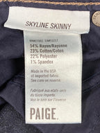 PAIGE Skinny Jeans Women Size 27 Dark Wash Stretch Denim USA Made #1