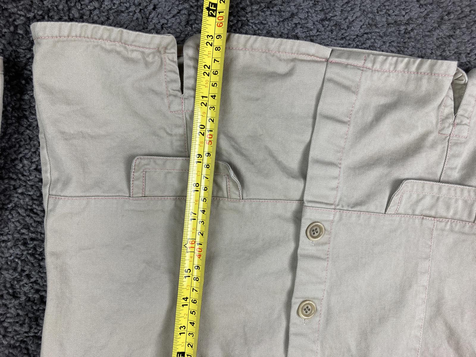 Garnet Hill Women's Khaki Tan Cotton Twill Utility Jacket Red Stitching Size 6