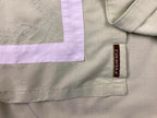 Cubavera Mens Green Guayabera Shirt Rayon Blend Embroidered Retro Camp Casual XL