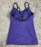 Beyond Yoga Women Purple Strappy Back Athletic Tank Top Size XS