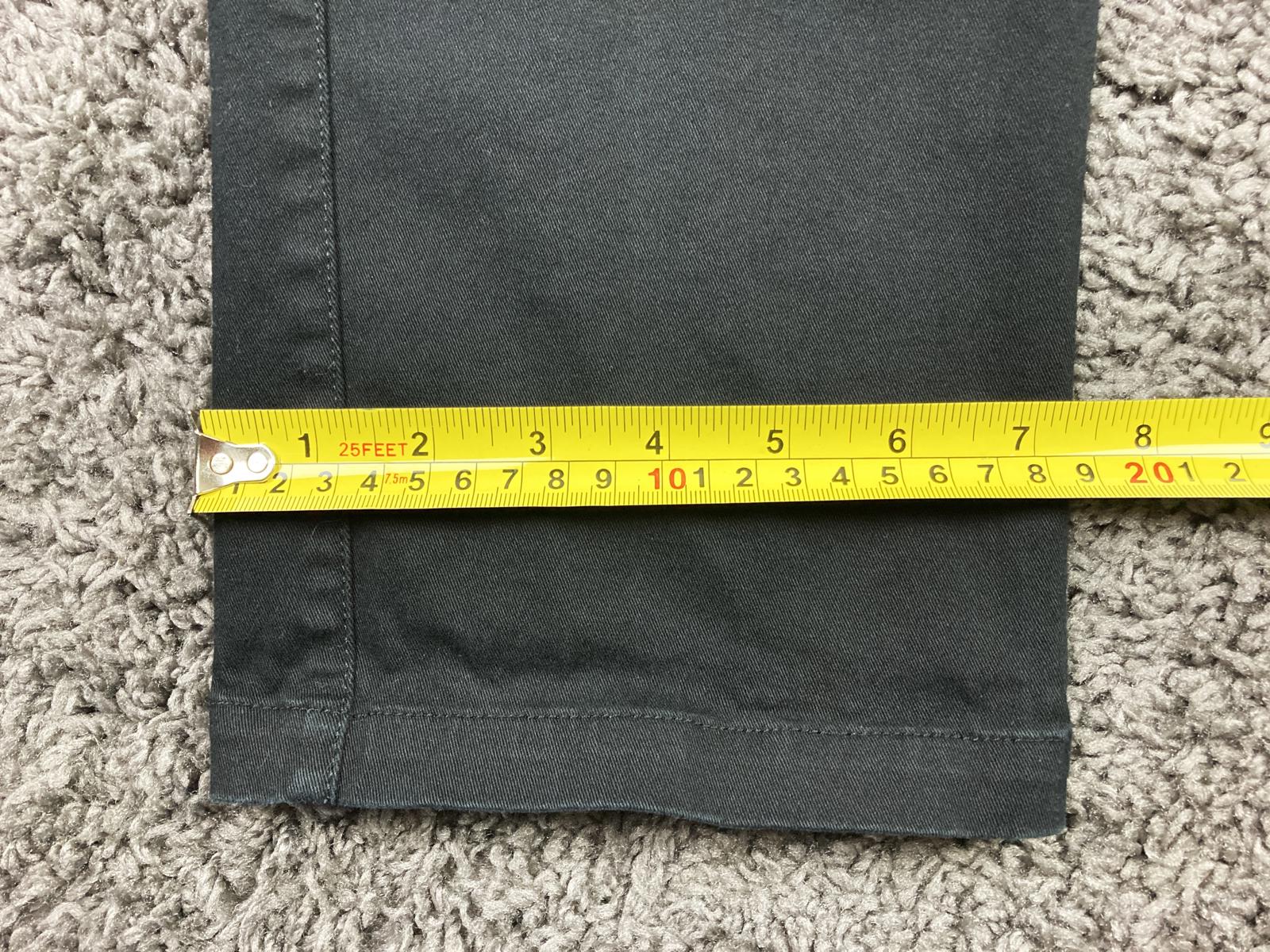 AS Colour Chino Pants Black Embroidered Boxer Skater Logo Size 34