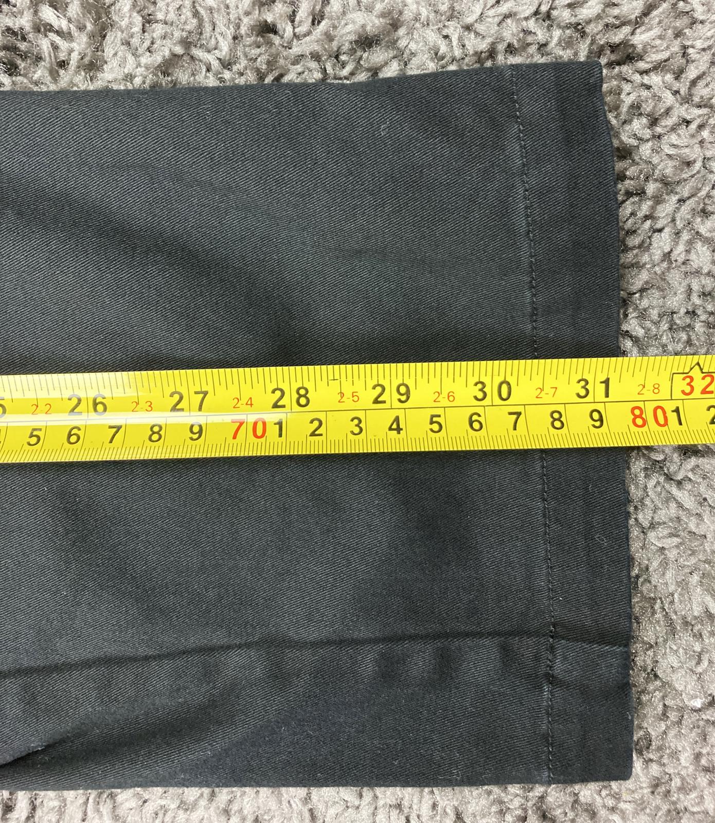 AS Colour Chino Pants Black Embroidered Boxer Skater Logo Size 34