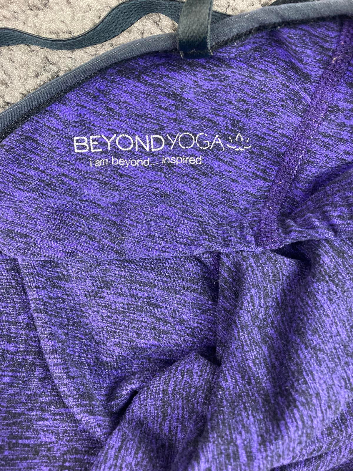 Beyond Yoga Women Purple Strappy Back Athletic Tank Top Size XS