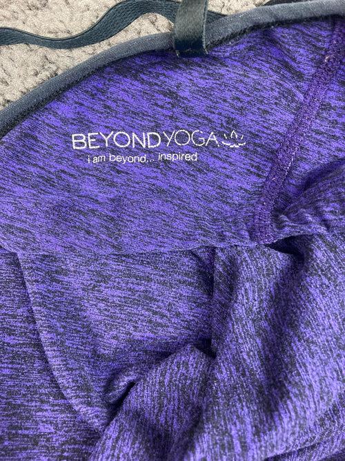 Beyond Yoga Women Purple Strappy Back Athletic Tank Top Size XS
