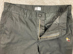 AS Colour Chino Pants Black Embroidered Boxer Skater Logo Size 34