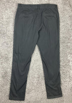 AS Colour Chino Pants Black Embroidered Boxer Skater Logo Size 34