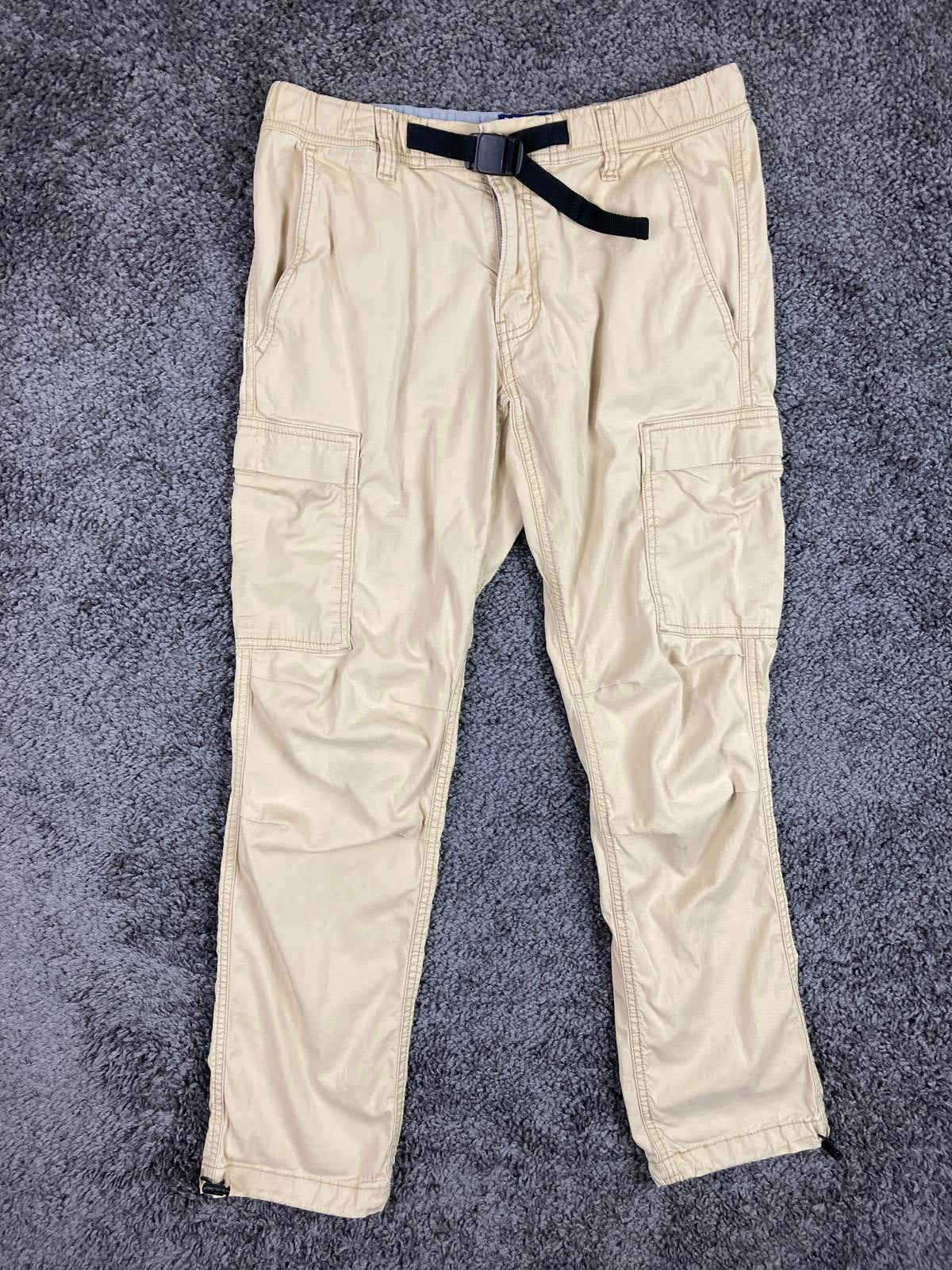 Denizen Levi’s Men's 289 Active Cargo Pants Beige Khaki Belted Drawstring 30x30