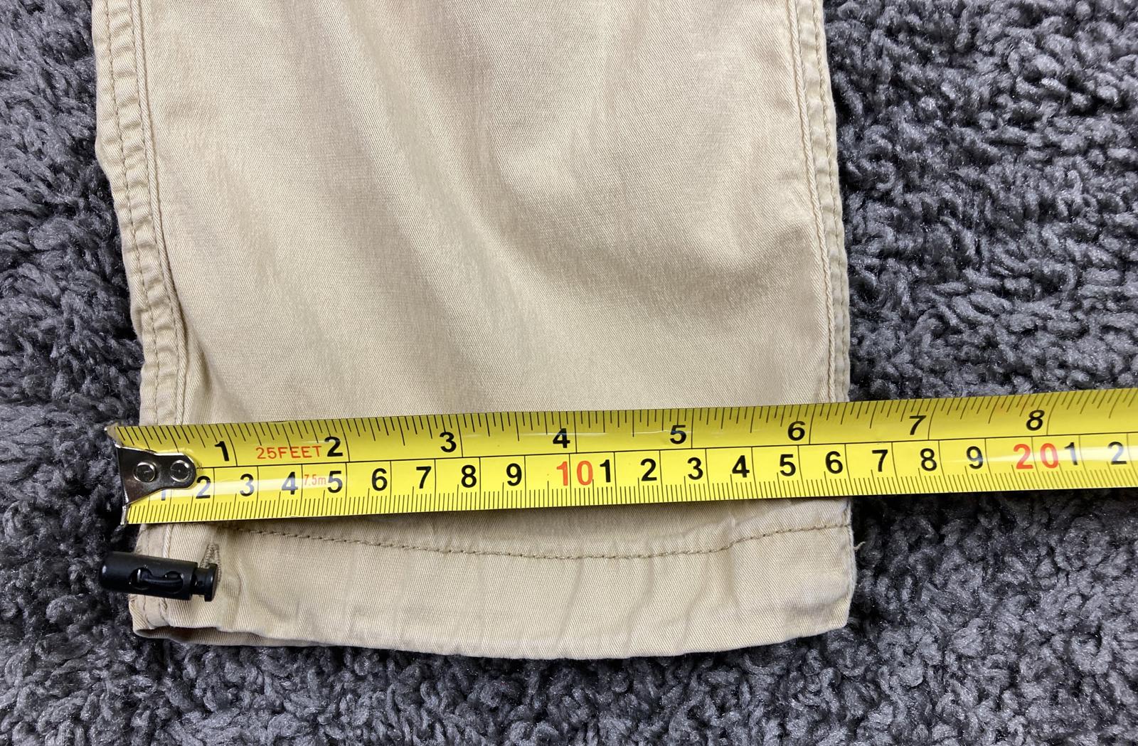 Denizen Levi’s Men's 289 Active Cargo Pants Beige Khaki Belted Drawstring 30x30