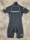 Body Glove Men’s Pro 3/2mm Neoprene Spring Wetsuit Black Blue Size S