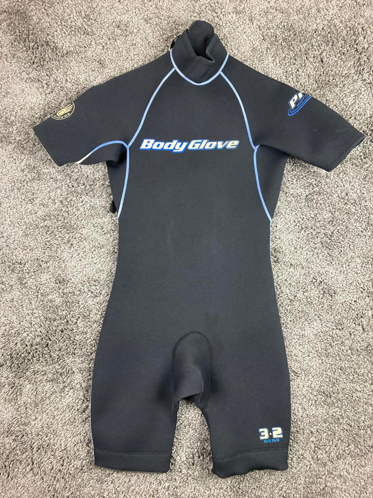 Body Glove Men’s Pro 3/2mm Neoprene Spring Wetsuit Black Blue Size S