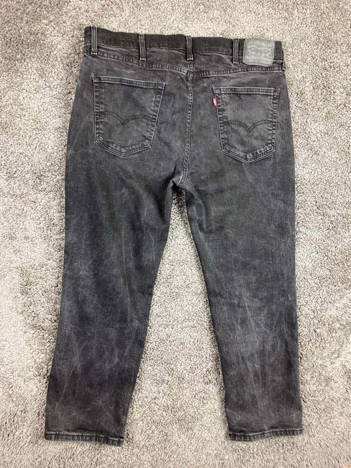Levi's 541 Athletic Taper Men's Jeans Black Native Cali Stretch Denim Sz 40x30