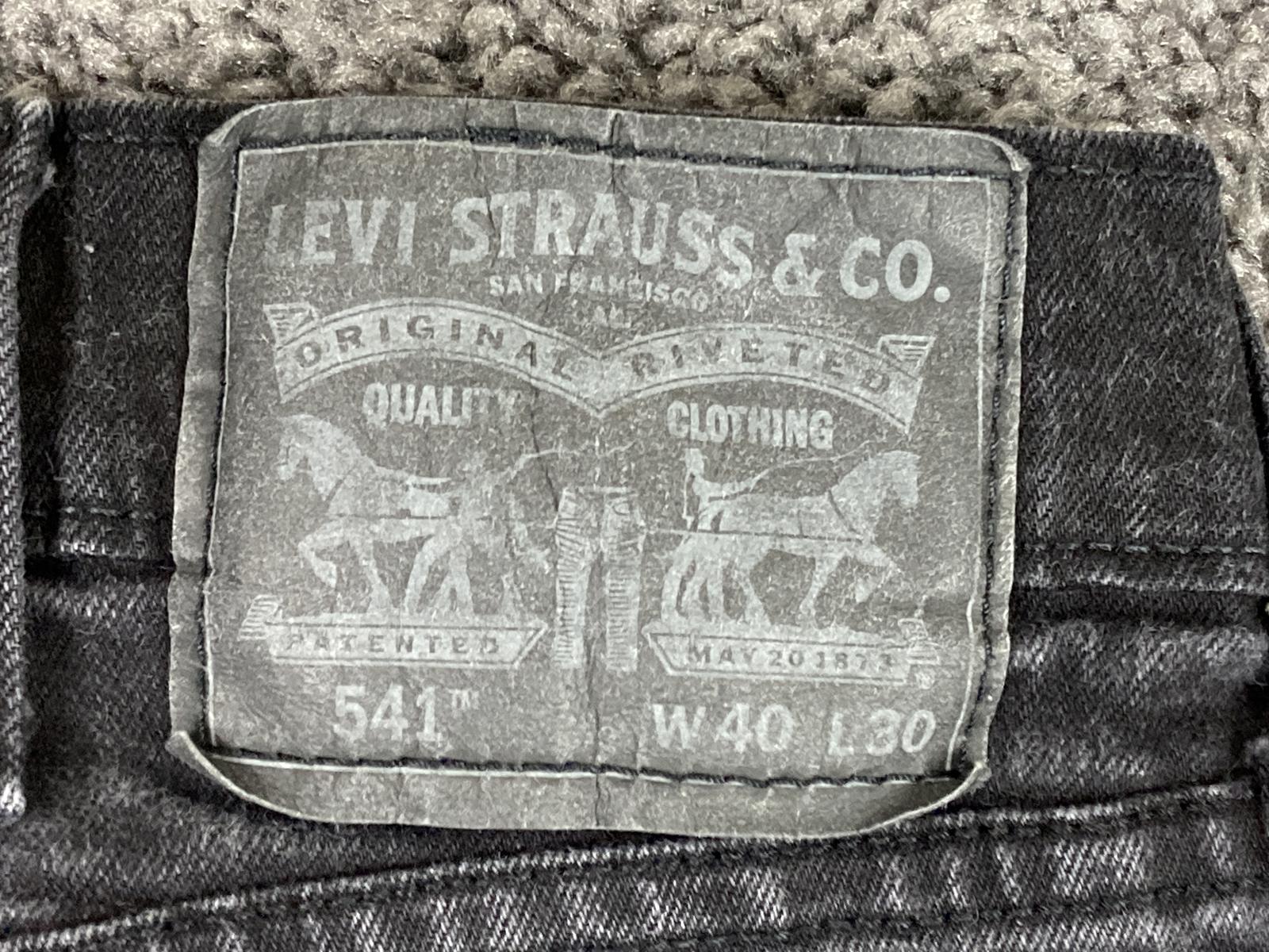 Levi's 541 Athletic Taper Men's Jeans Black Native Cali Stretch Denim Sz 40x30