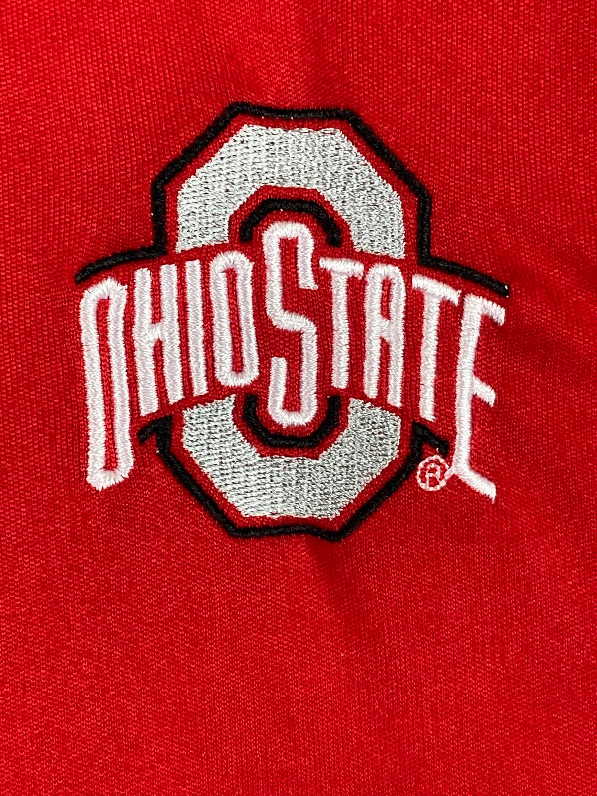 Ohio State Buckeyes Polo Shirt Mens XL Red Performance Short Sleeve