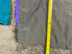 Vintage 90s Above The Rim Hoopwear Windbreaker Jacket Mens Grey Teal 1/4 Zip XL