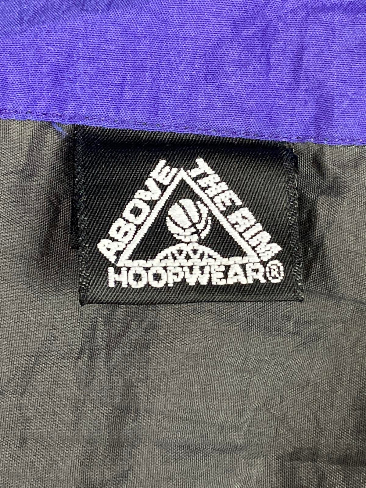 Vintage 90s Above The Rim Hoopwear Windbreaker Jacket Mens Grey Teal 1/4 Zip XL