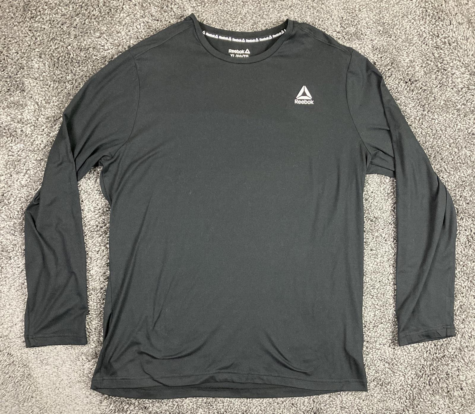 Reebok Men's Black Long Sleeve Delta Core Performance Training Sz XL