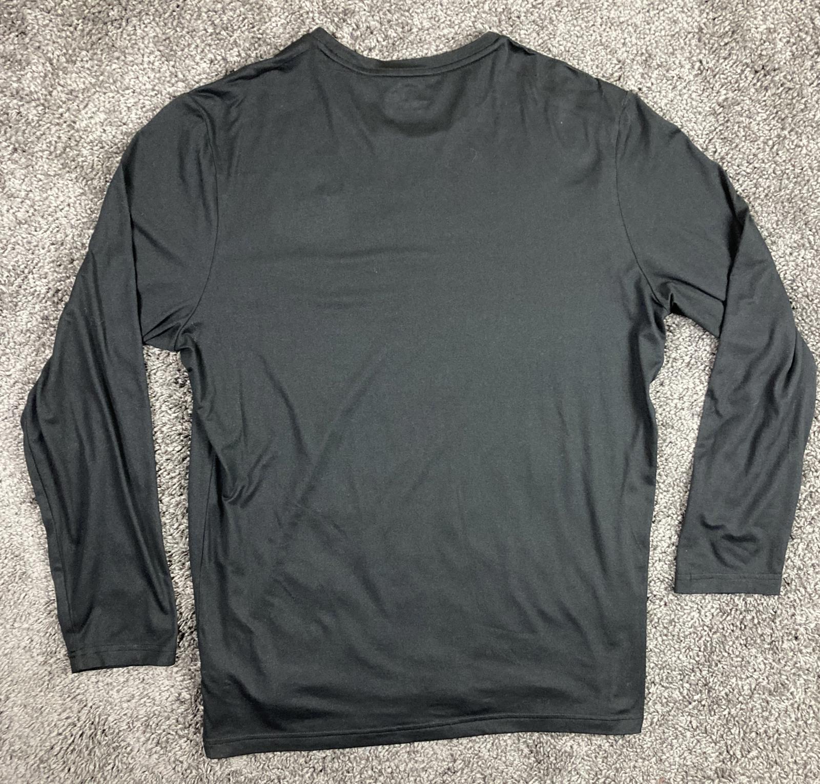 Reebok Men's Black Long Sleeve Delta Core Performance Training Sz XL
