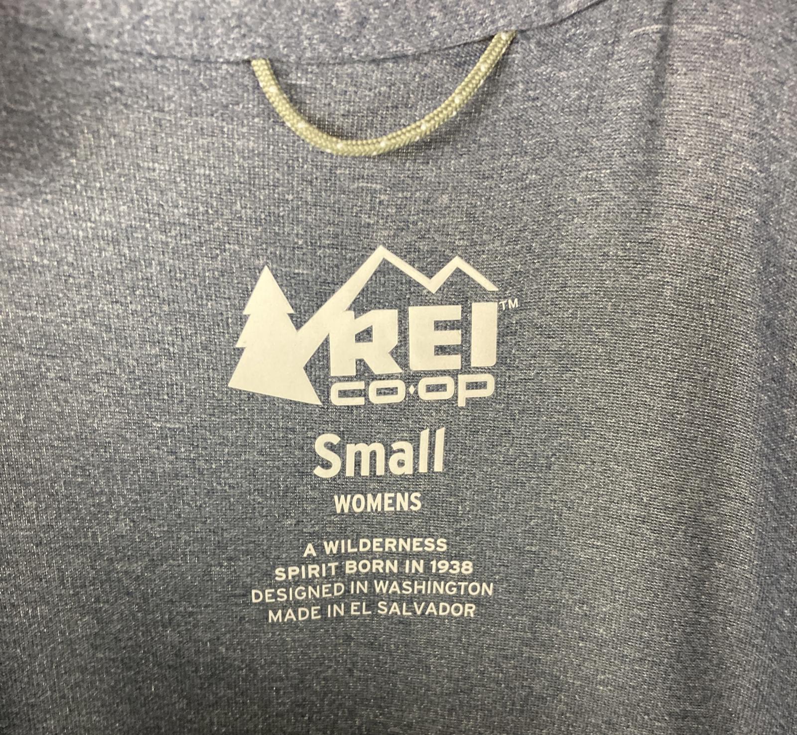 REI Co-op Women’s S Blue Purple Short Sleeve Performance T-Shirt Active Top
