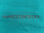 Marco Bicego Cotton Tote Bag Teal Blue Logo Reusable Shopping 19x23
