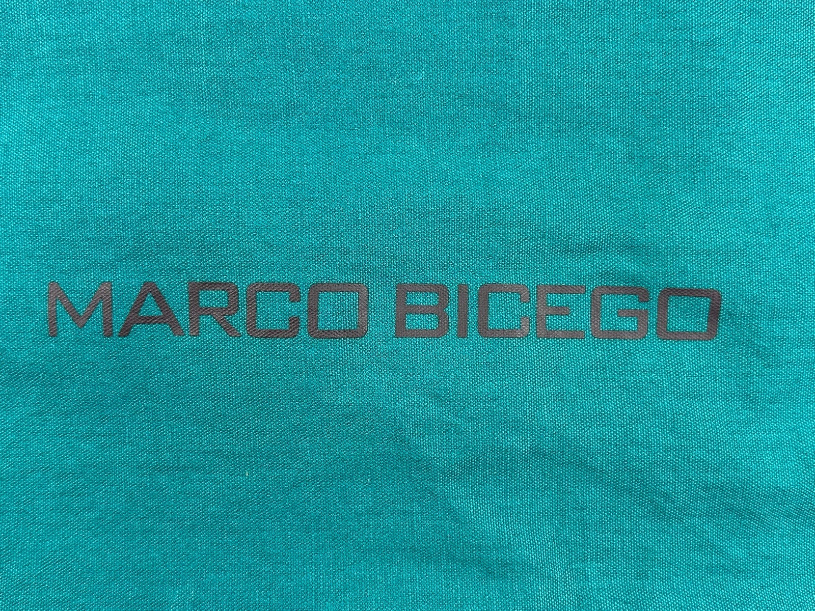 Marco Bicego Cotton Tote Bag Teal Blue Logo Reusable Shopping 19x23