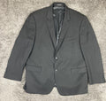 Pronto Uomo Platinum 100% Wool Black Blazer 2 Button Men 48 Regular