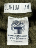 USMC Military 100% Wool Commando Service Sweater Olive Green Size 42