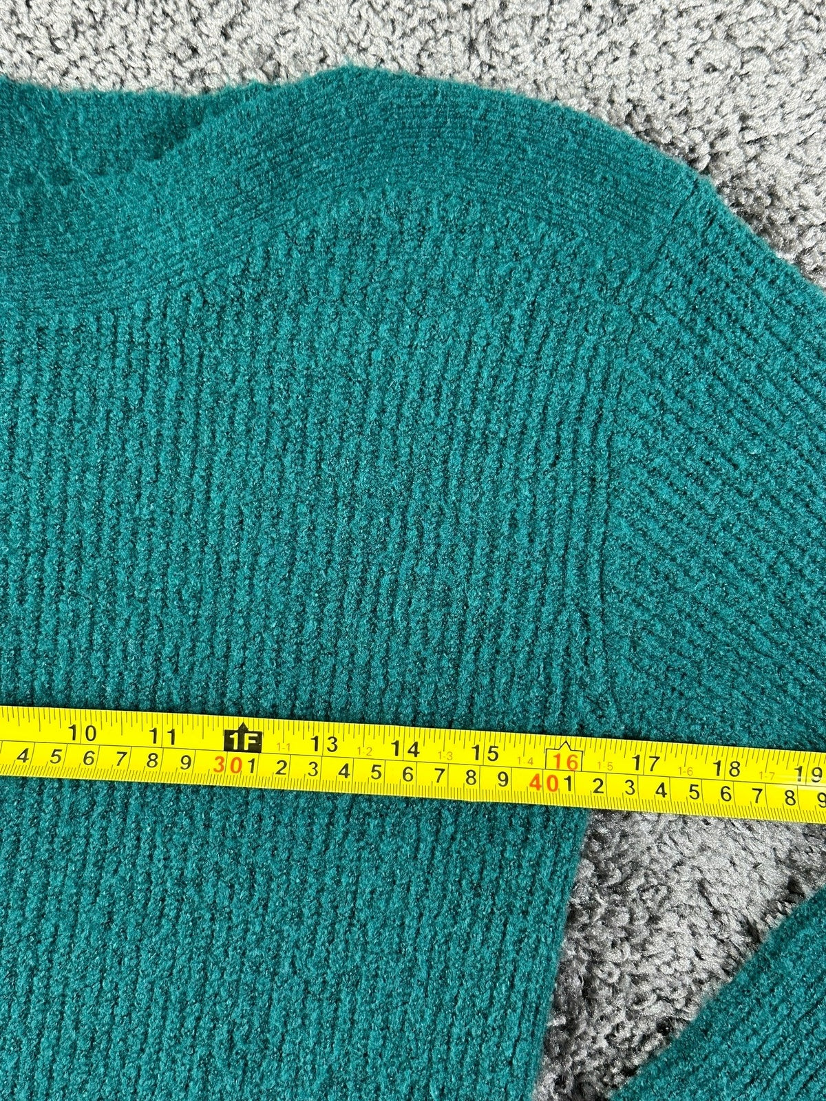 Leith Womens M Teal Green Ribbed Knit Boat Neck Long Sleeve Pullover Sweater