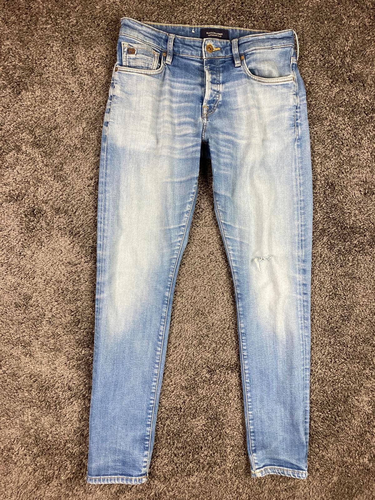 Scotch & Soda Amsterdam Blauw Ralston Jeans Slim Blue Men’s 30x32