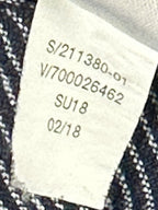 Athleta Stripe Bali 100% Linen Pants Womens Blue Stripe Drawstring Cuffed Sz 0
