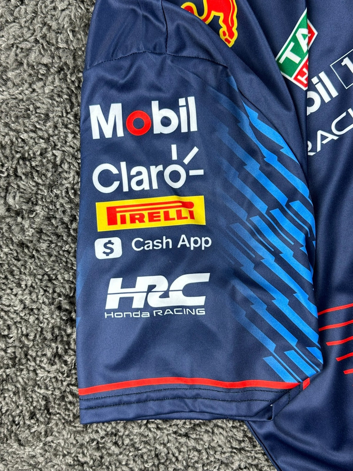 Castore Red Bull Racing Mens Team Shirt M Navy F1 Oracle Honda NWT