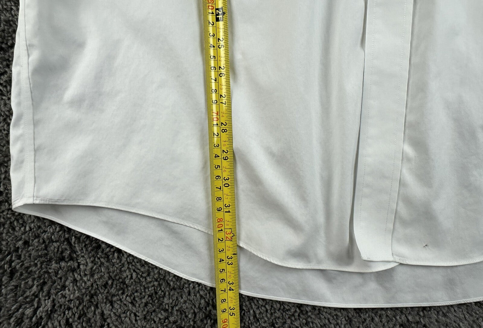 Brooks Brothers Madison Mens Dress Shirt 18/36 White Non Iron Supima Cotton
