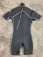 Body Glove Men’s Pro 3/2mm Neoprene Spring Wetsuit Black Blue Size S