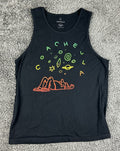 Coachella 2016 Music Festival Tank Top Mens L Black Graphic Concert Band Lineup