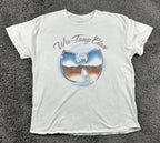Wu Tang Clan T Shirt Mens Large White Graphic Rap Tee Airbrush Chrome Logo LG