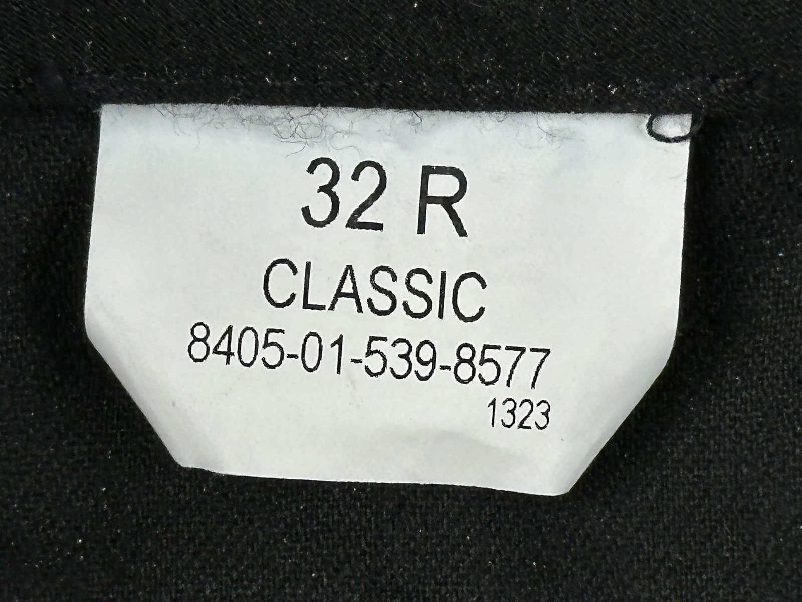 US Navy Military Mens Black Dress Trousers Pants 32R Poly Wool Uniform DLA
