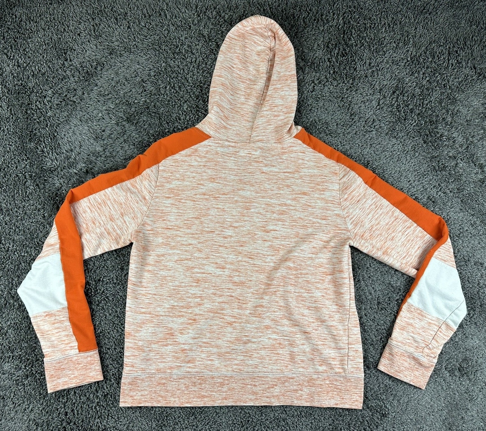 Denver Broncos NFL Team Apparel Womens XL Orange Heather Full Zip Hoodie