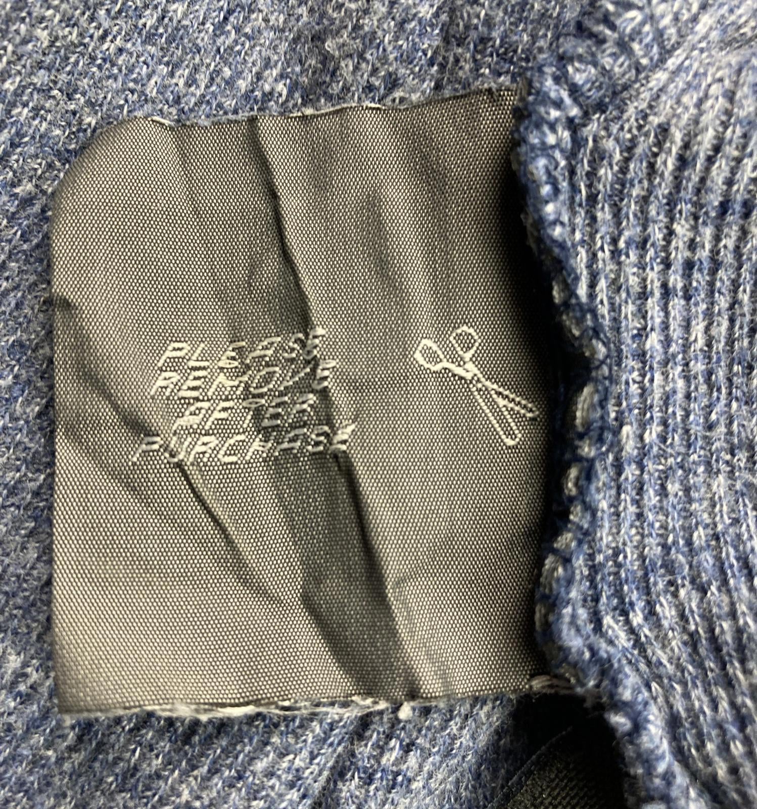 Marc Anthony Blue Pullover Hoodie Men’s Size X-Large Button Placket Mid Pocket