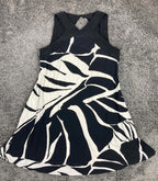 Lauren Ralph Lauren Women’s 10 Black White Tropical Cutout Dress w/Pockets