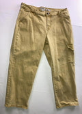 LOGO by Lori Goldstein Women’s Boyfriend Pants Cargo Size 14P Honey Tan Stretch