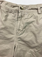 Disney Parks Mickey Mouse Chino Shorts Men Sz 30 Khaki Beige Embroidered Zip Fly