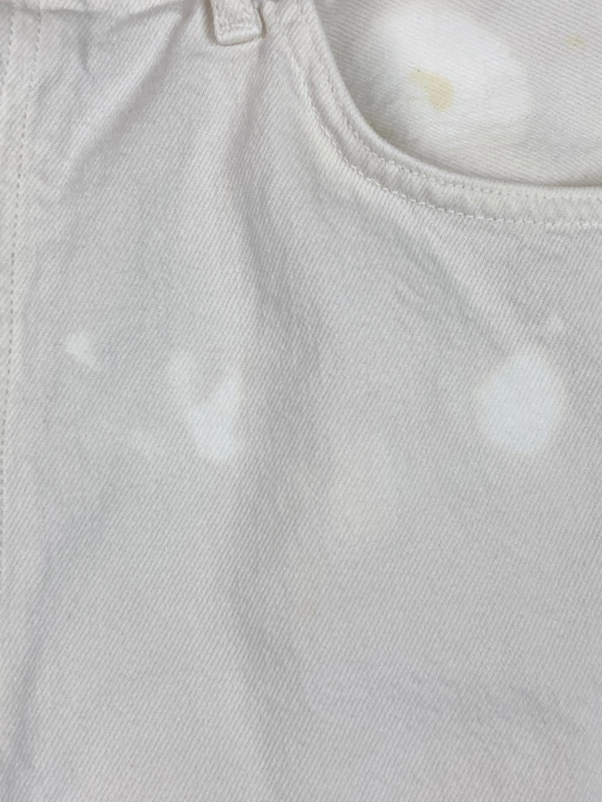 Agolde Lana Jeans Men 32 White 100% Cotton Made in Turkey Style A140-1183 Flaws